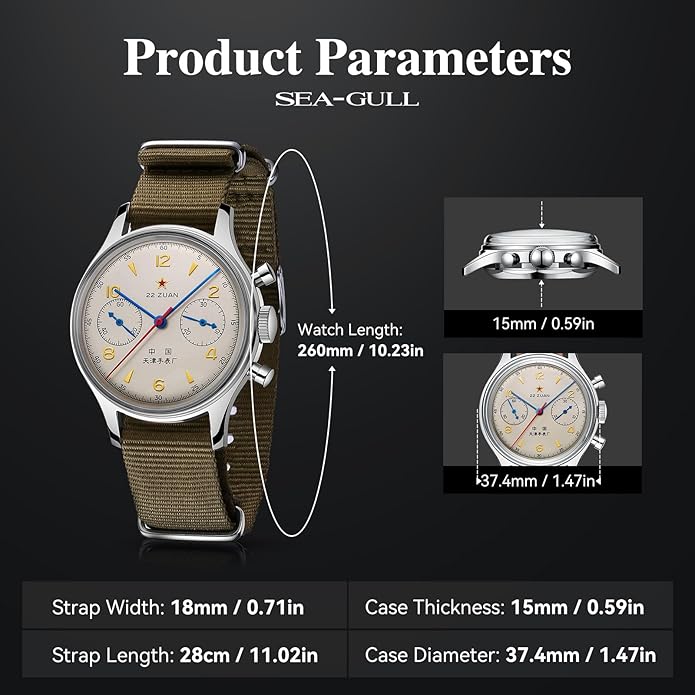 Seagull 1963 Reissue Sapphire Display Case Back Edition 38mm | 70th Anniversary